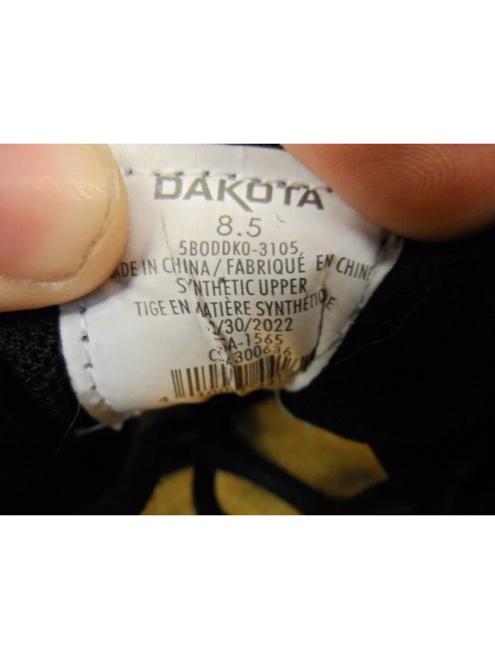 Dakota Men's Lace-Up Steel Toe Sport Oxford Shoes 3105 Black Leather Size 8.5M